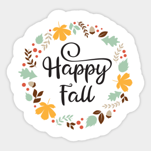 Happy fall Sticker